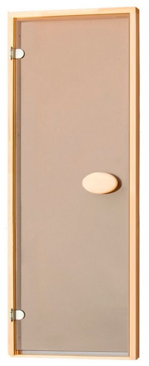 Скляні двері для сауни ПАЛ 70×190 бронза матові