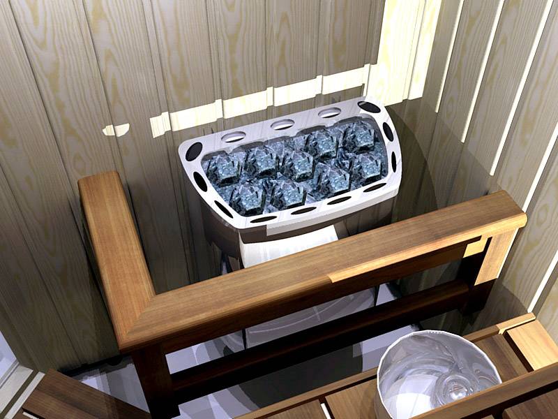 Електрична кам’янка для лазні, бані, сауни електронагрівач SAWO Mini Heater MN-36NS
