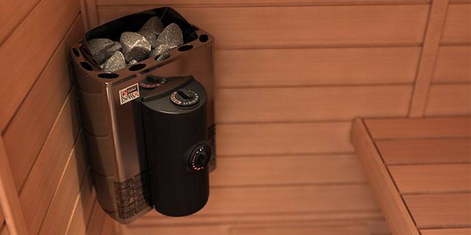 Електрична кам’янка для лазні, бані, сауни електронагрівач SAWO Mini X Heater MX-36NB