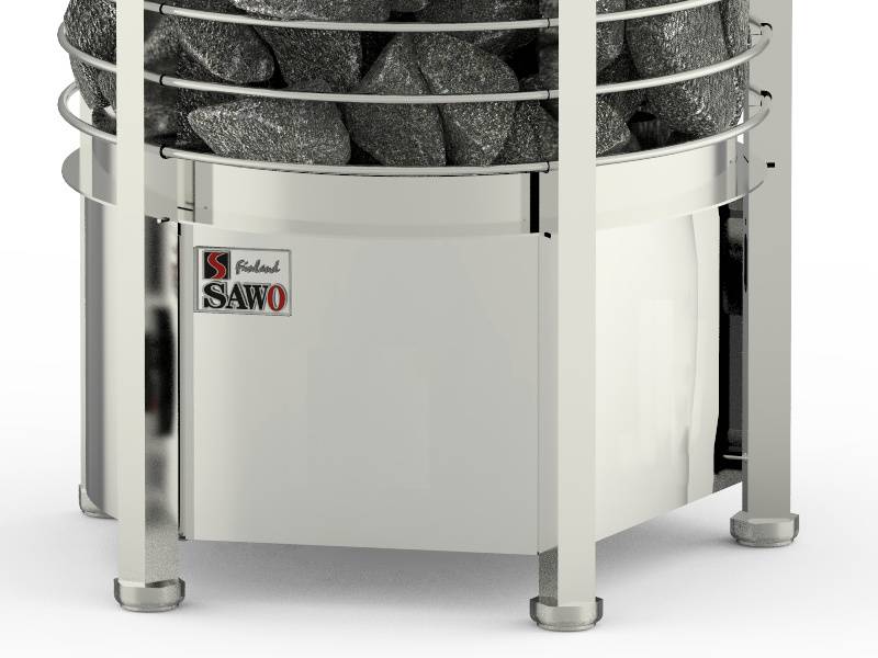 Електрична кам’янка для лазні, бані, сауни електронагрівач SAWO Round Tower Heater TH6-80NS
