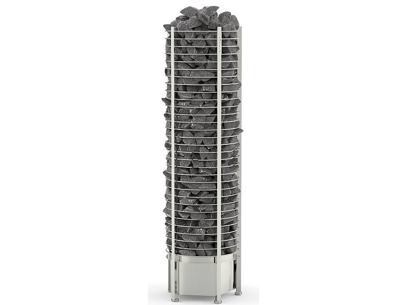 Електрична кам’янка для лазні, бані, сауни електронагрівач SAWO Round Tower Heater TH6-120NS