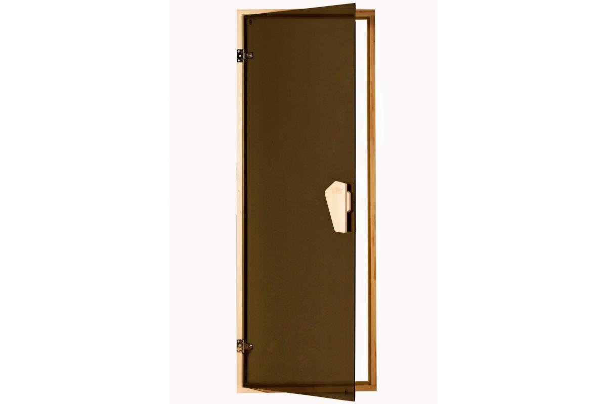 Двері для сауни Tesli UNO Сатин 1,88х0,67 із загартованим склом