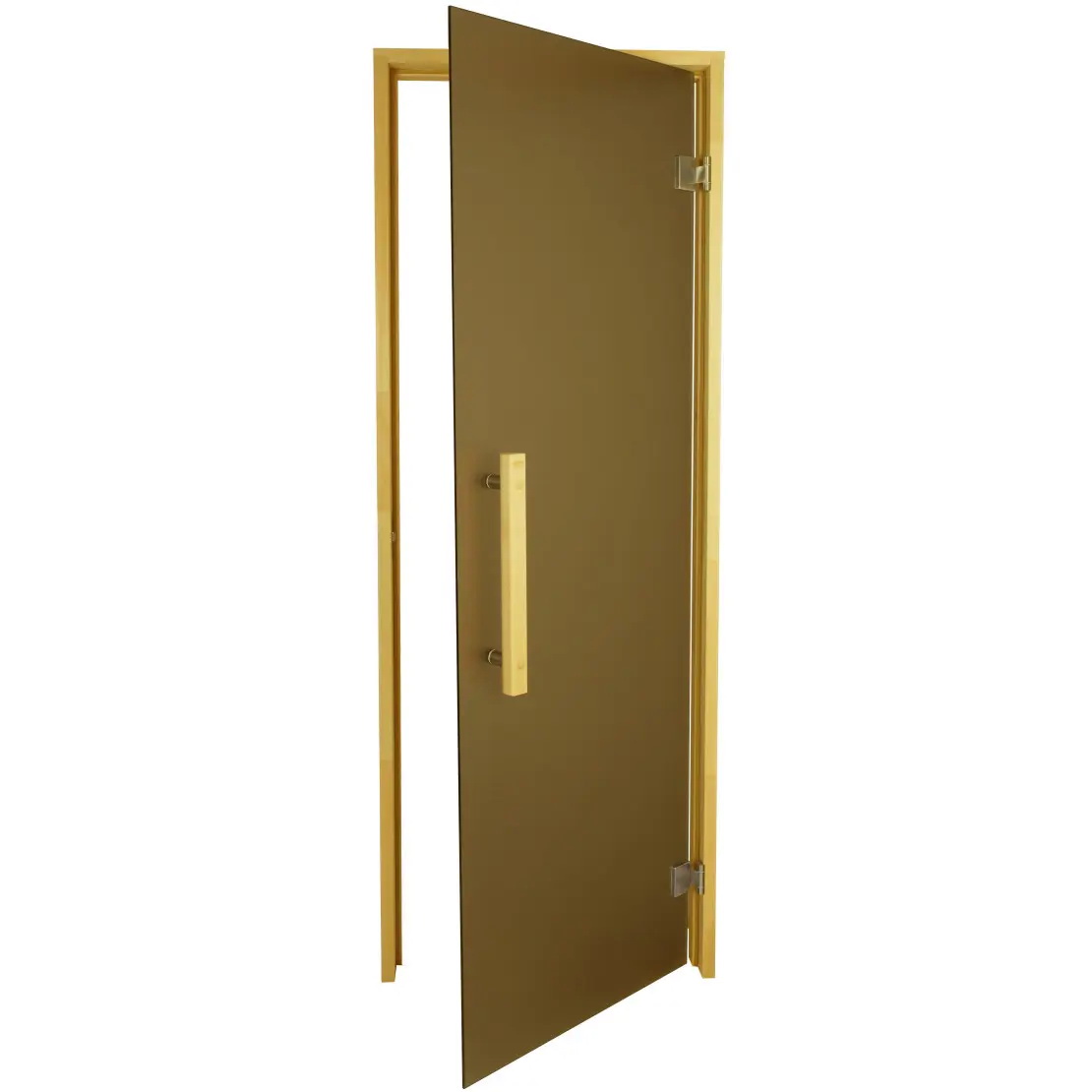 Двері для сауни Tesli Lux Sateen 800х1900 із загартованим склом