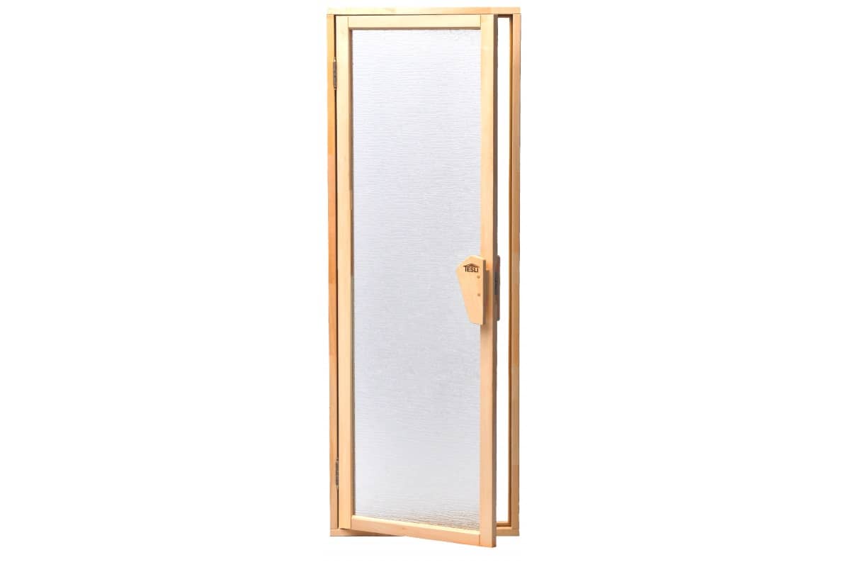 Двері для сауни Tesli UNO Silvit 1,88х0,67 із загартованого скла