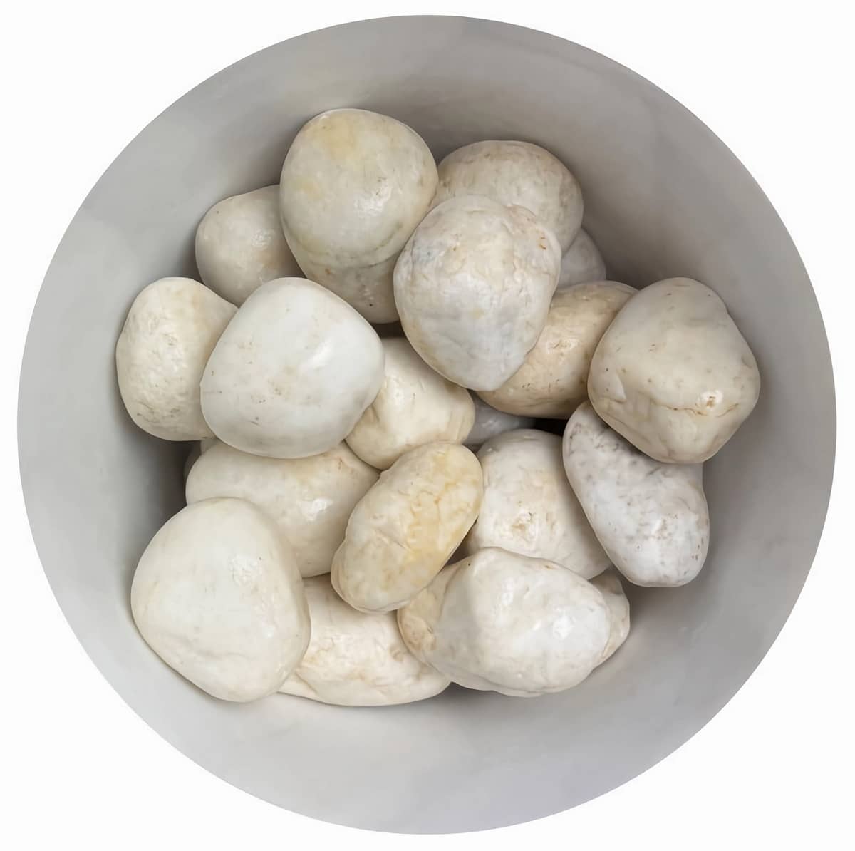 Білий кварц Sawo обвалований (10-16 см) 25 кг формує чисту м'яку пару Білий кварц Sawo обвалований (10-16 см) 25 кг формує чисту м'яку пару