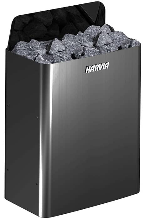 Електрична кам'янка Harvia The Wall SW60E 6,0 kW чорна сталь з виносним пультом