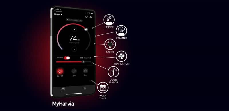 Пульт Xenio WiFi MyHarvia remote kit з керуванням сауною через додаток