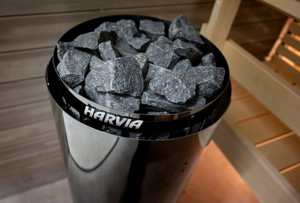 Електрична кам'янка Harvia Cilindro PC70 6,8 kW у чорному кольорі