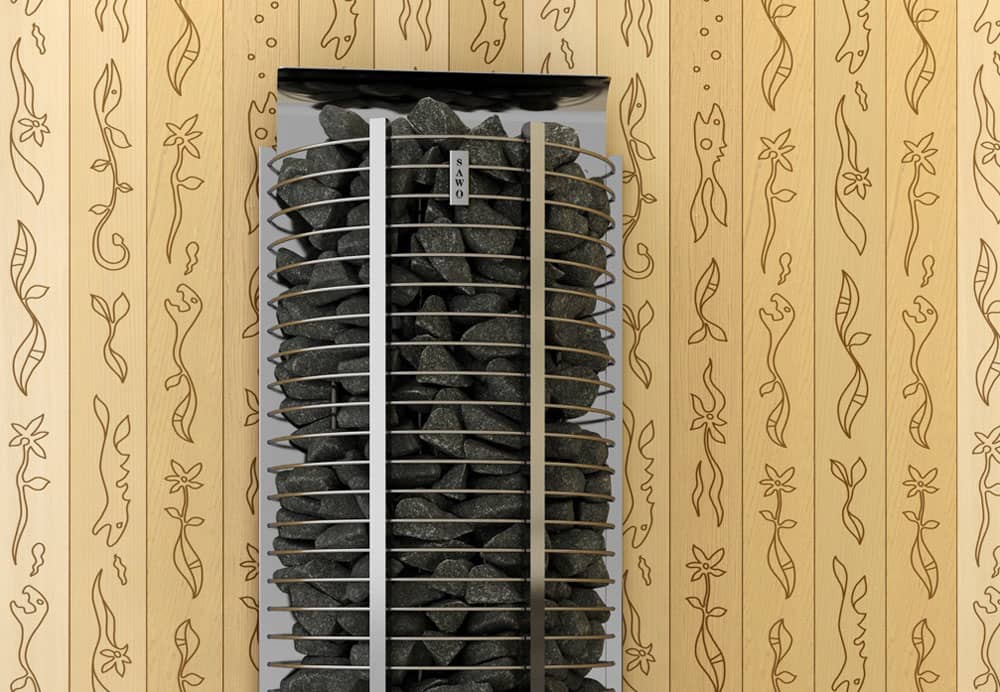 Електрокам'янка Sawo Tower Heater TH3-35NS-WL-P-C-H із нержавіючої сталі