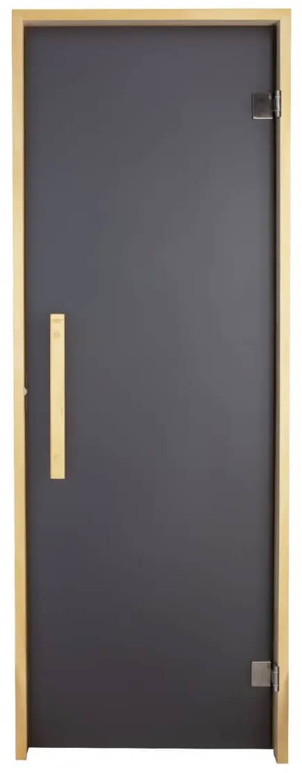 Скляні двері для бані Tesli Lux Graphite 700х2000 у сірому кольорі Скляні двері для бані Tesli Lux Graphite 700х2000 у сірому кольорі