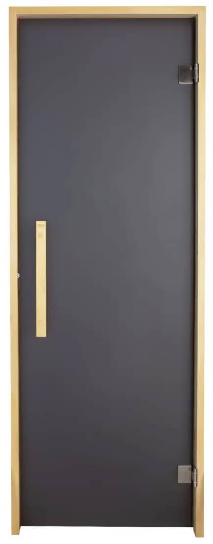 Скляні двері для бані Tesli Lux Graphite Sateen 700х1900 у сірому кольорі Скляні двері для бані Tesli Lux Graphite Sateen 700х1900 у сірому кольорі