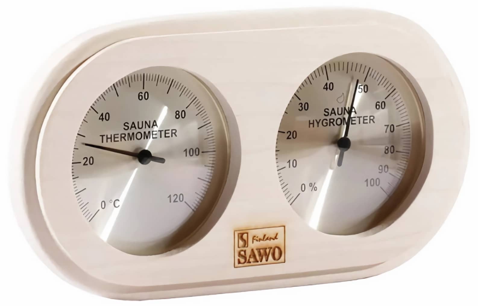 Термо-гігрометр Sawo 222-ТНA із деревини осики