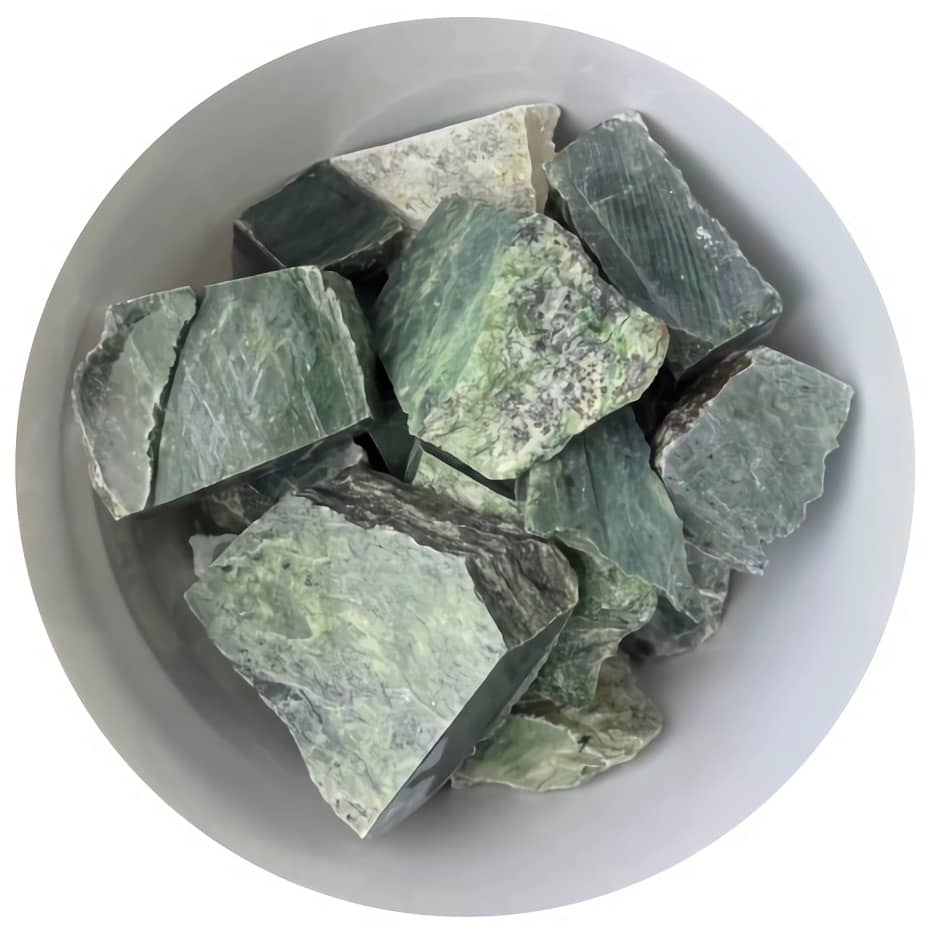 Камінь Нефрит колотий (10-16 см) 25 кг із лікувальним ефектом