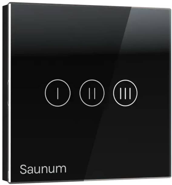 Чорна панель керування кліматичною системою Saunum KLIM CONT BASE S Чорна панель керування кліматичною системою Saunum KLIM CONT BASE S