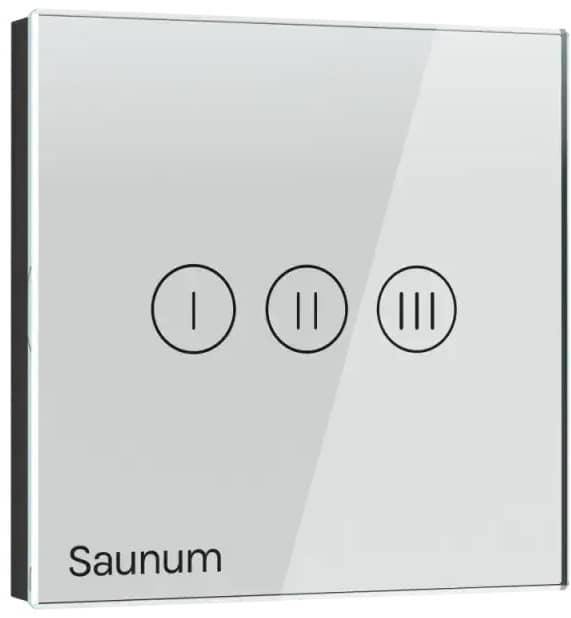 Saunum Base Anthracite з білою панеллю керування Saunum Base Anthracite з білою панеллю керування